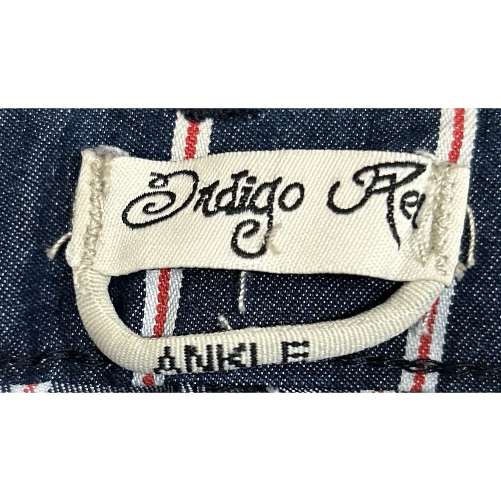 INDIGO REIN Junior's Jeans Size 3 Pockets Ankle Length High Rise Striped NWT - Picture 7 of 10
